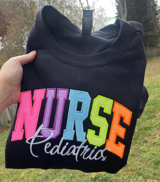Appliqué NURSE crew