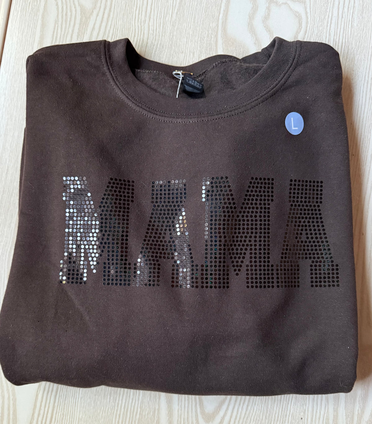 SALE (size L) Sparkle MAMA Crewneck Sweatshirt