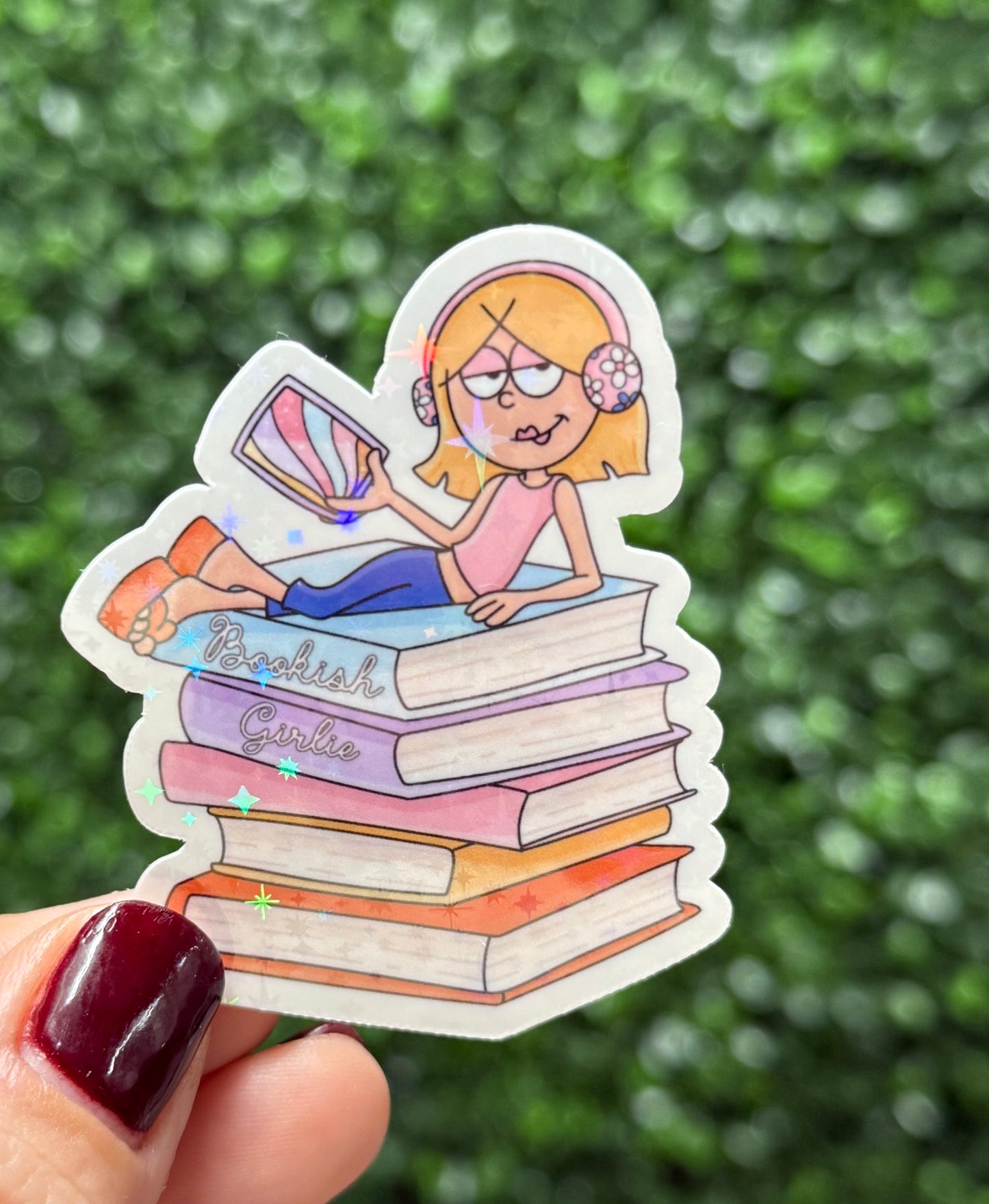 LM BOOK GIRLY STICKER
