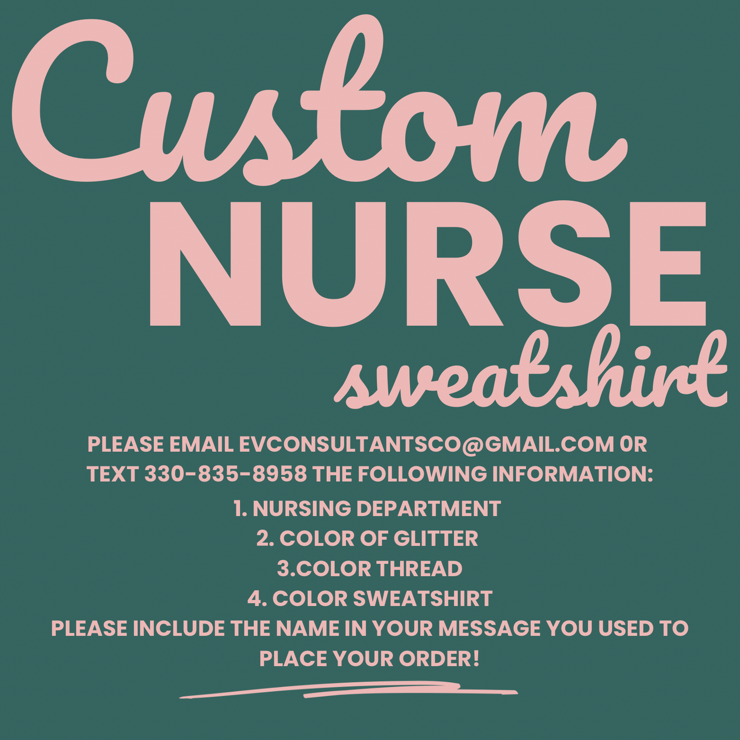 Appliqué NURSE crew
