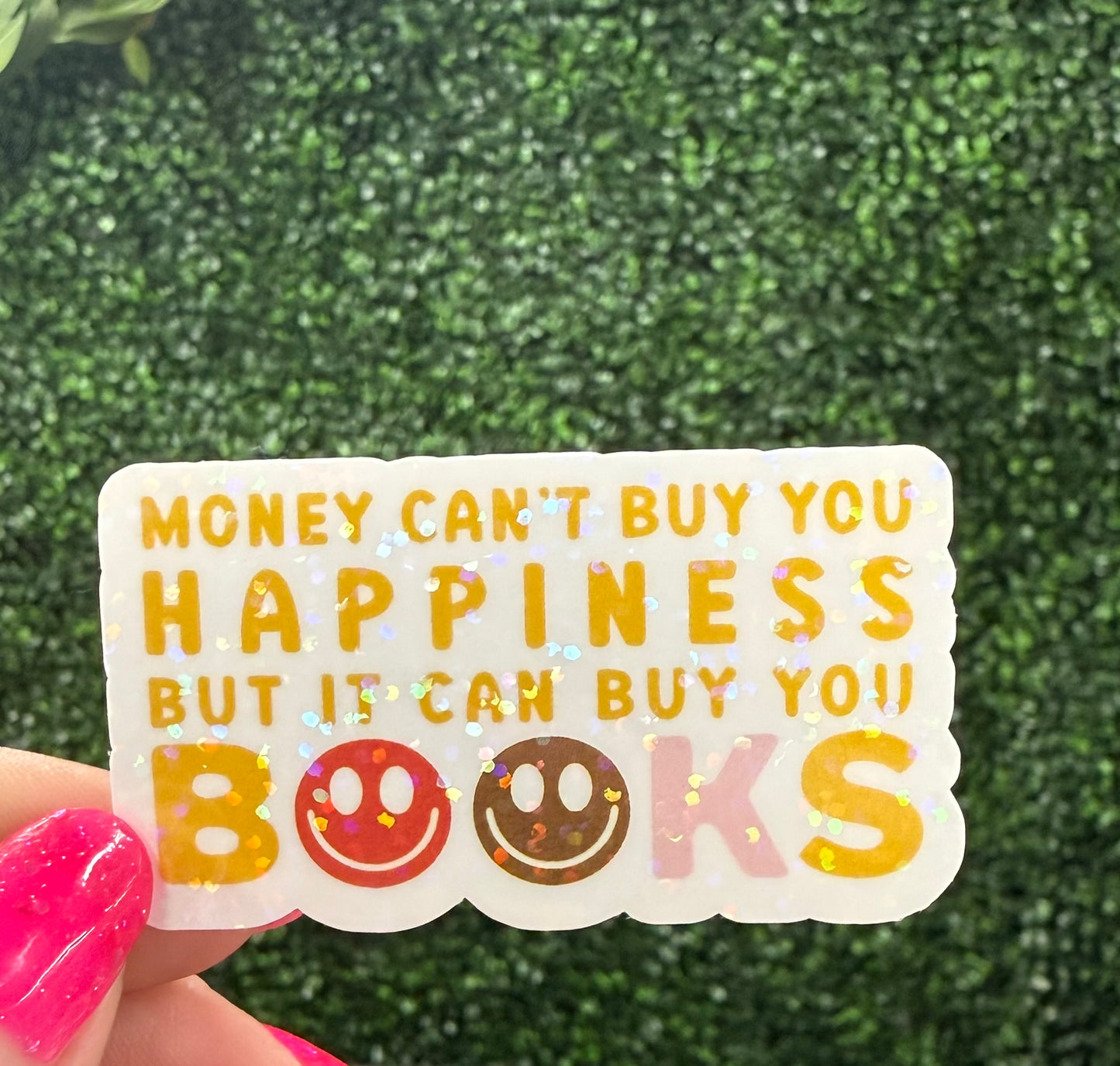 BOOKS/ HAPPINESS STICKER