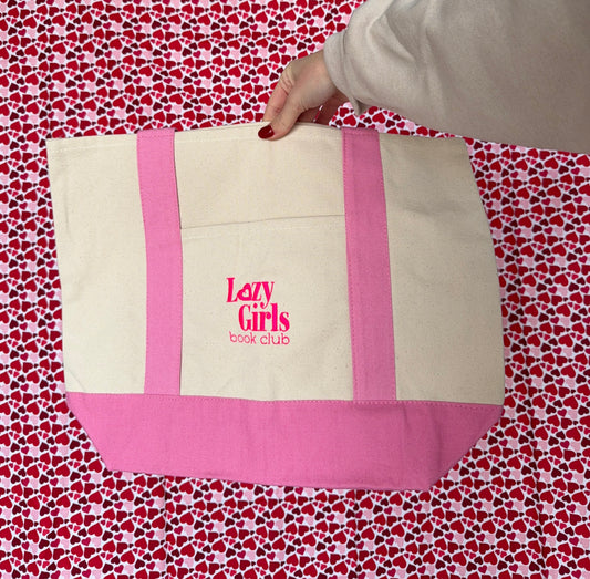 LGbc EMBROIDERED Tote (Pink)