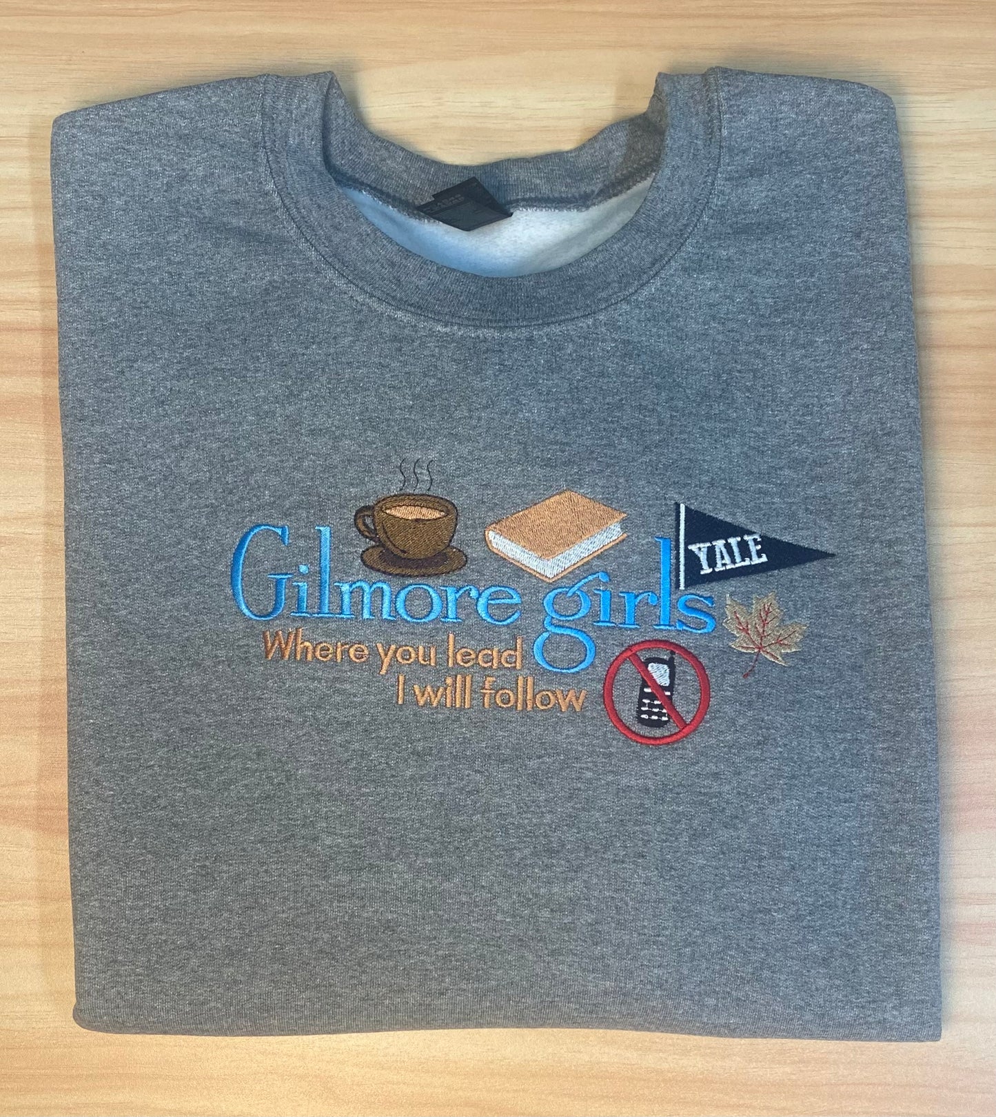 Gilmore Girls Embroidered Crew