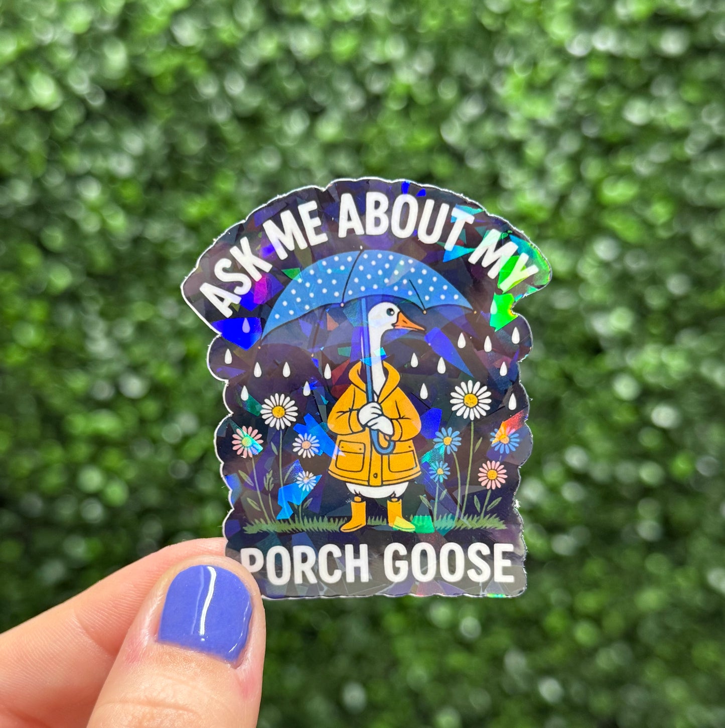 PORCH GOOSE STICKER