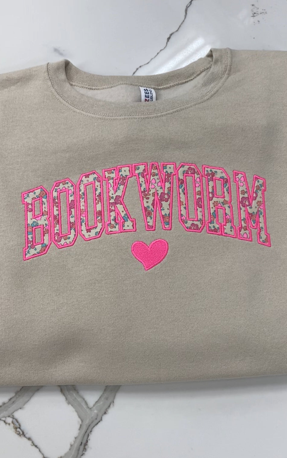 Bookworm Appliqué Sweatshirt