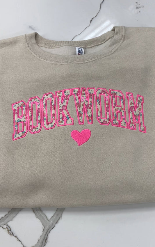 Bookworm Appliqué Sweatshirt