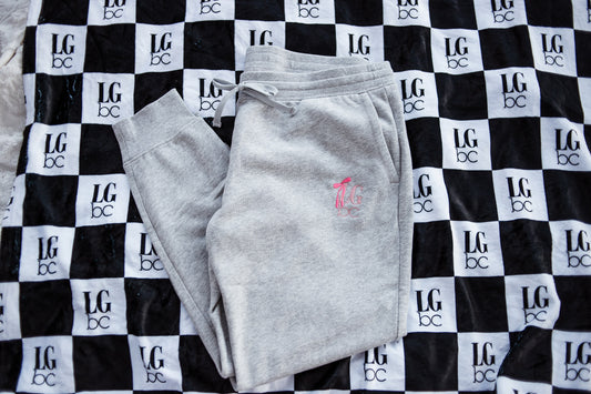 LGbc EMBROIDERED BOW LOGO- JOGGERS