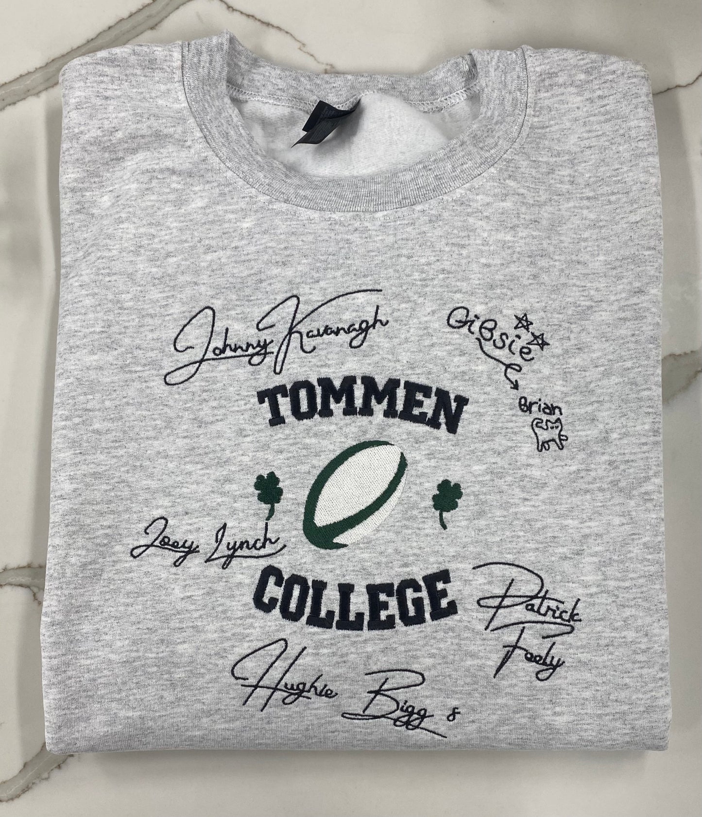 Boys of Tommen-Embroidered Crew (ash)