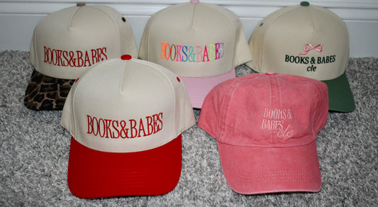 Books&Babes PINK- EMB HAT