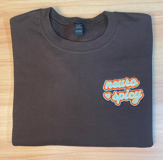 Neurospicy Embroidered Crew