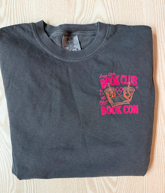 SALE (size L CROP) LGbc Summer Drop Book Con Tee