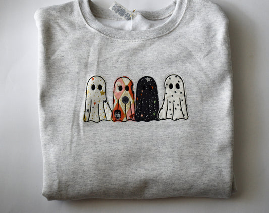 Fabric Applique Ghosties-EMB