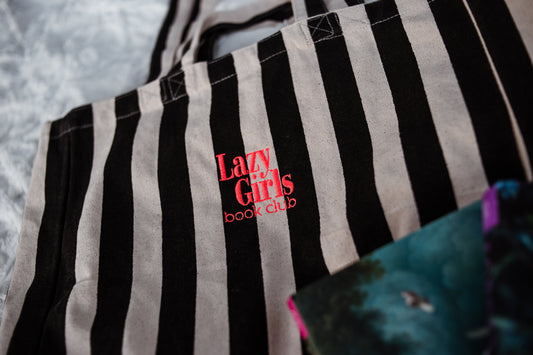 Lazy Girls Striped Tote