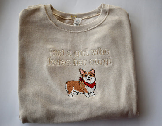JUST A GIRL- CORGI (EMB)
