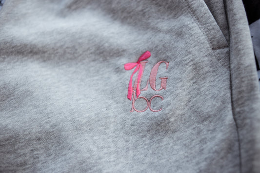 LGbc EMBROIDERED BOW LOGO- JOGGERS