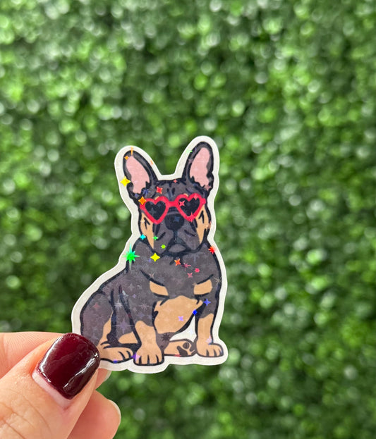 FRENCHIE (blue/tan) STICKER