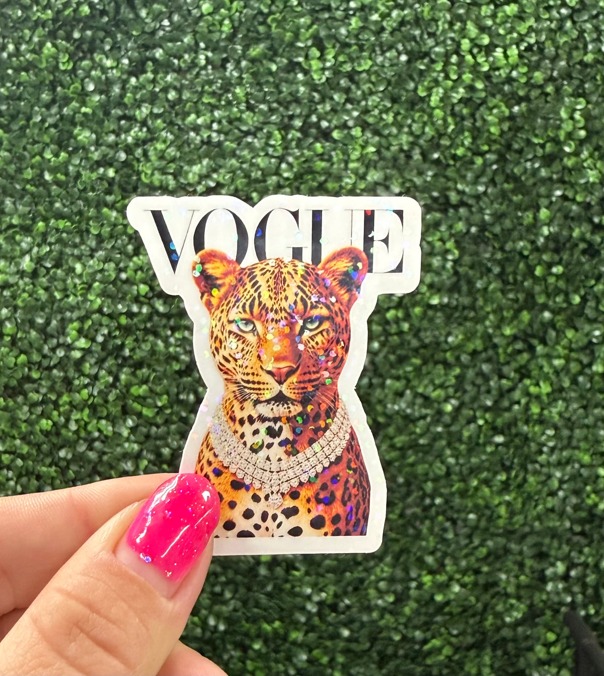 CHEETAH VOGUE STICKER