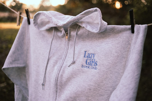 Lazy Girls EMBROIDERED LOGO FULL ZIP W/ HOOD