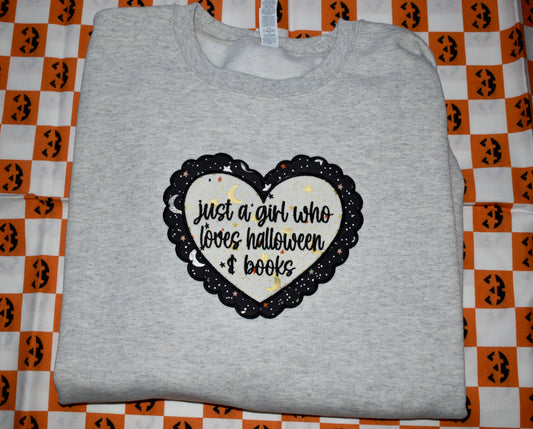Lazy Girls EMB Applique Heart