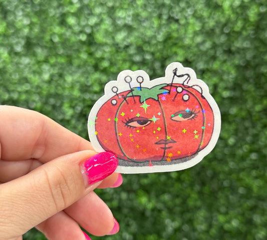 TOMATO PIN CUSHION STICKER