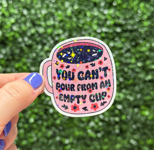 EMPTY CUP STICKER