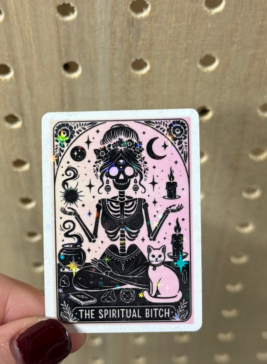 spiritual bitch tarot sticker