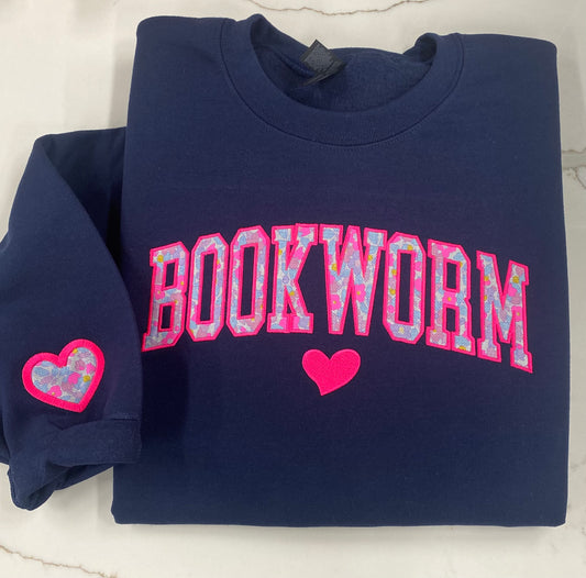 Bookworm Appliqué Sweatshirt