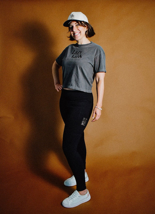 LG Book Club Embroidered Logo Pocket Leggings