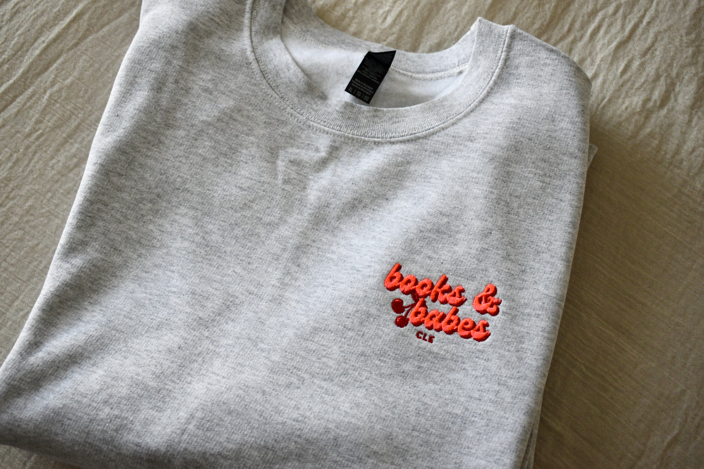 Books&Babes Cherry- EMB CREW