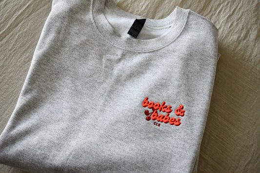 Books&Babes Cherry- EMB CREW