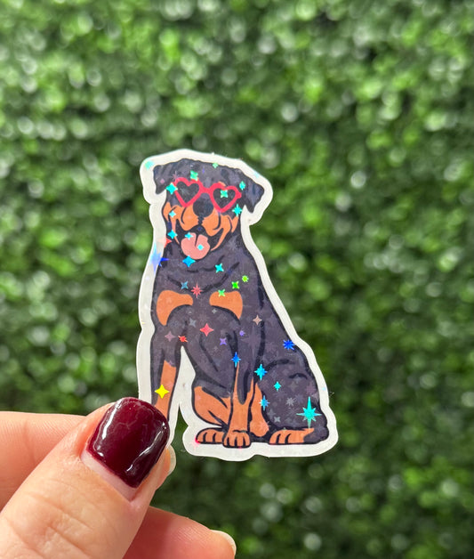 ROTTIE GOLDIE STICKER