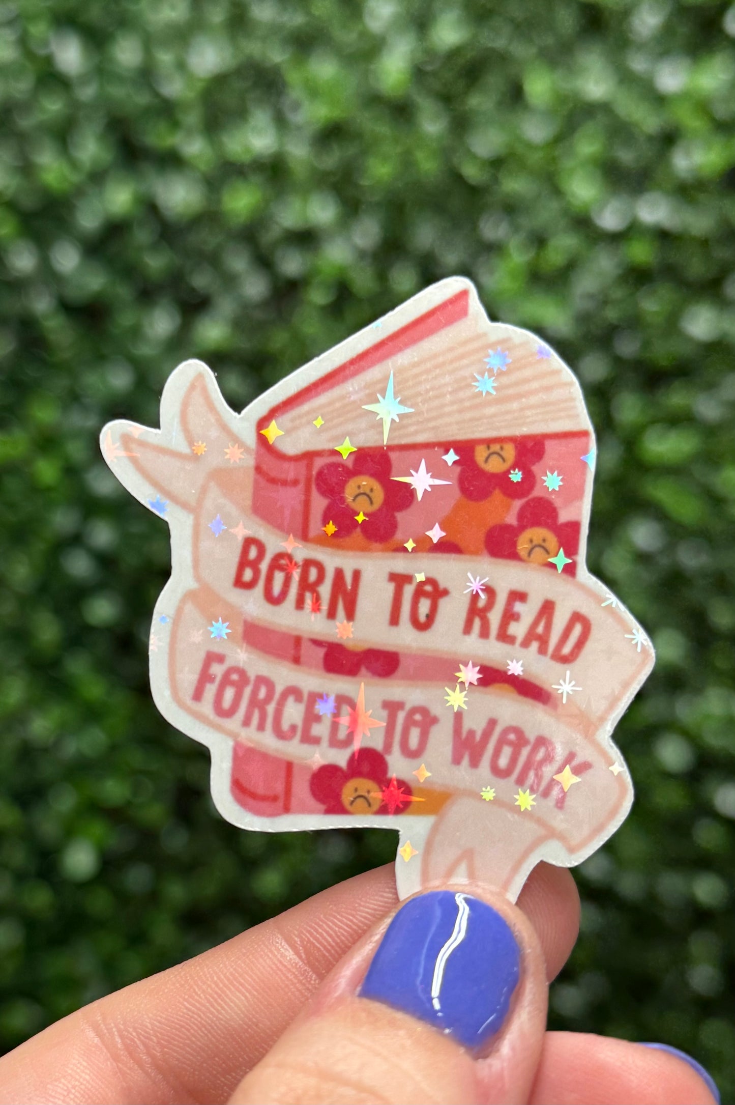 BORN TO READ STICKER