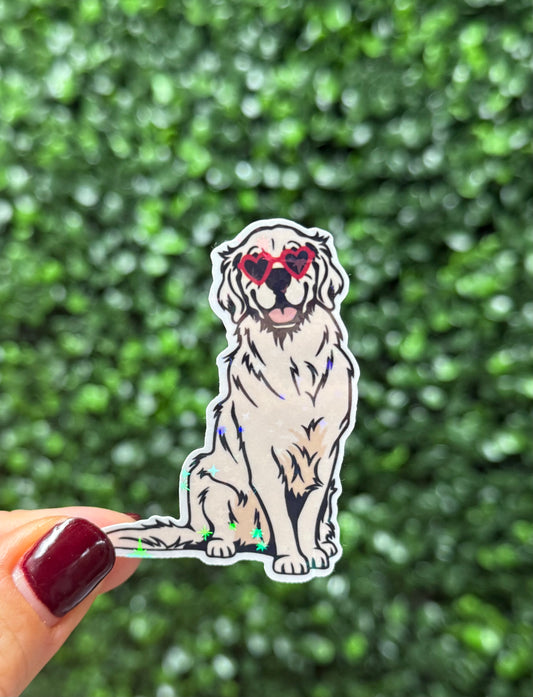 GOLDIE (white) STICKER