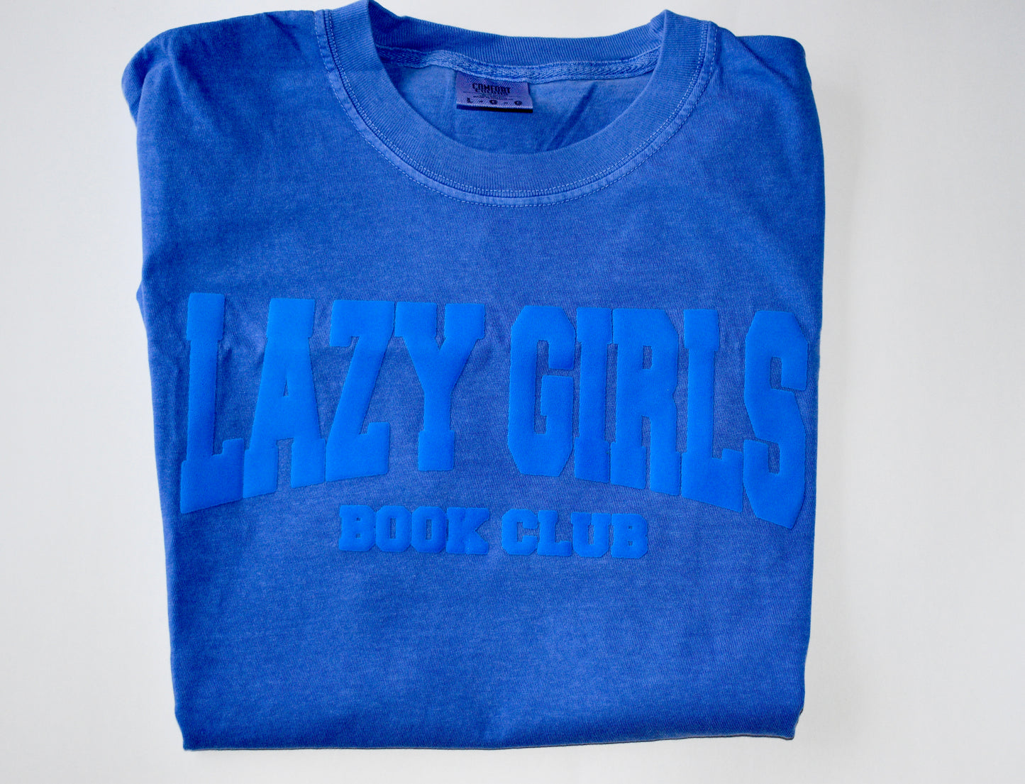 Lazy Girls Relaxed Tee W/ PUFF LETTERS