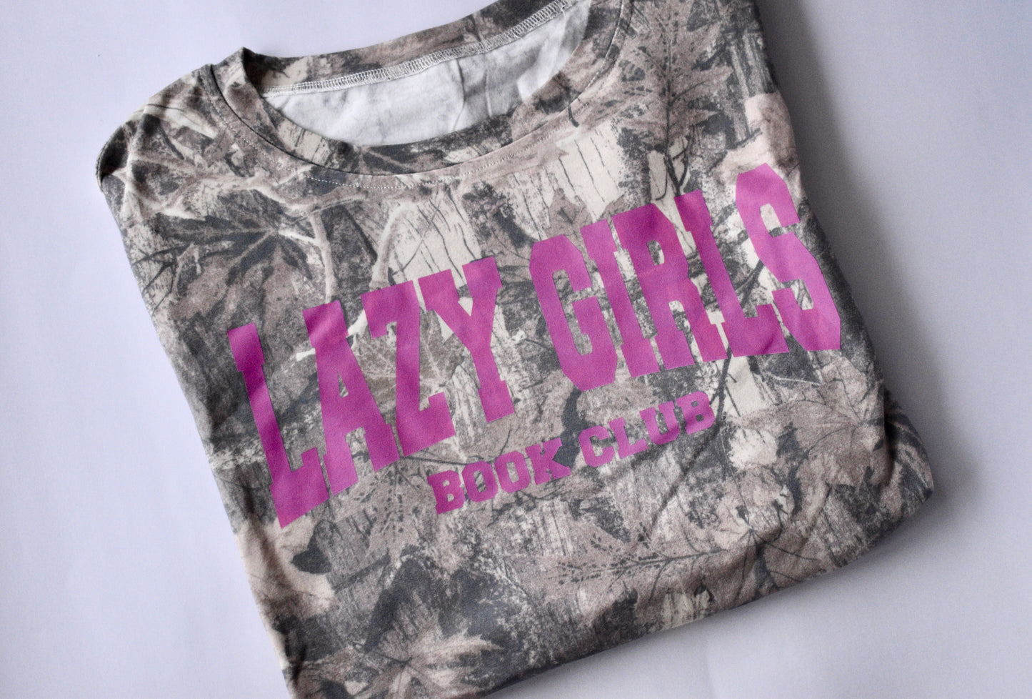 Lazy Girls Camo Tee (Dark)