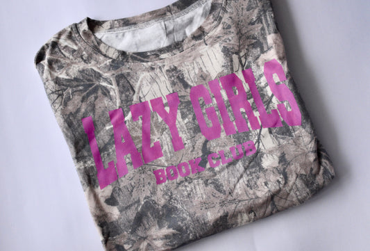 Lazy Girls Camo Tee (Dark)