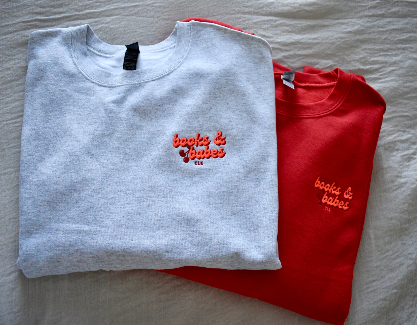 Books&Babes Cherry- EMB CREW