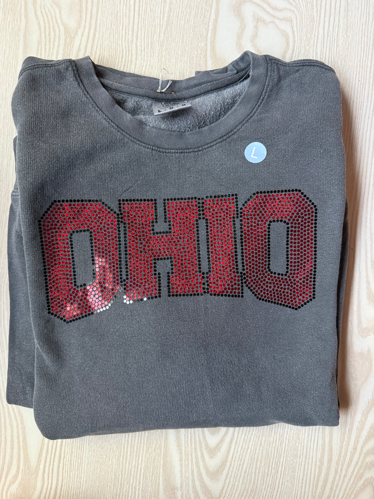 SALE (size L) Sparkle OHIO Comfort Colors Crew