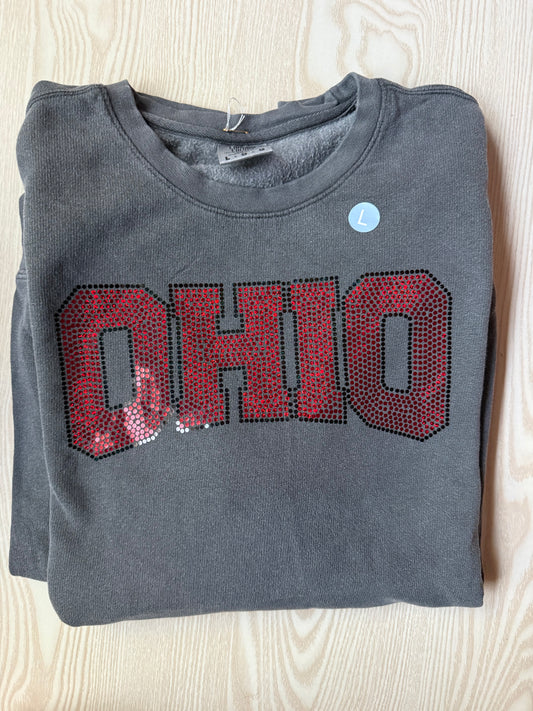 SALE (size L) Sparkle OHIO Comfort Colors Crew