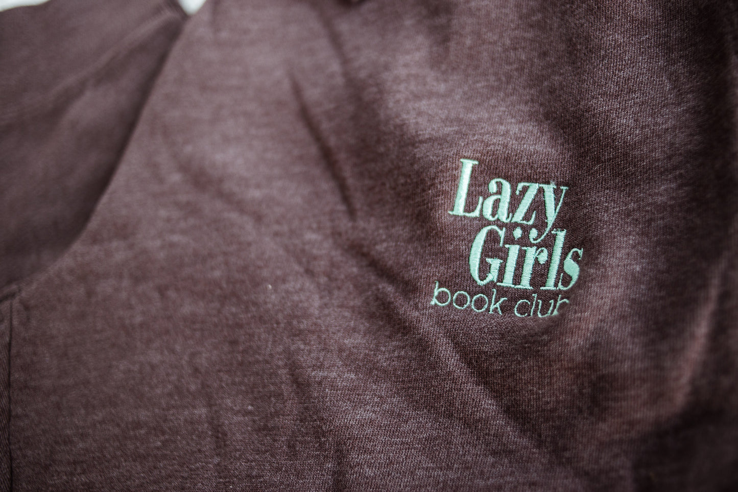 Lazy Girls EMBROIDERED LOGO CHOCOLATE JOGGERS