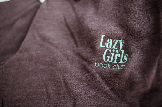 Lazy Girls EMBROIDERED LOGO CHOCOLATE JOGGERS