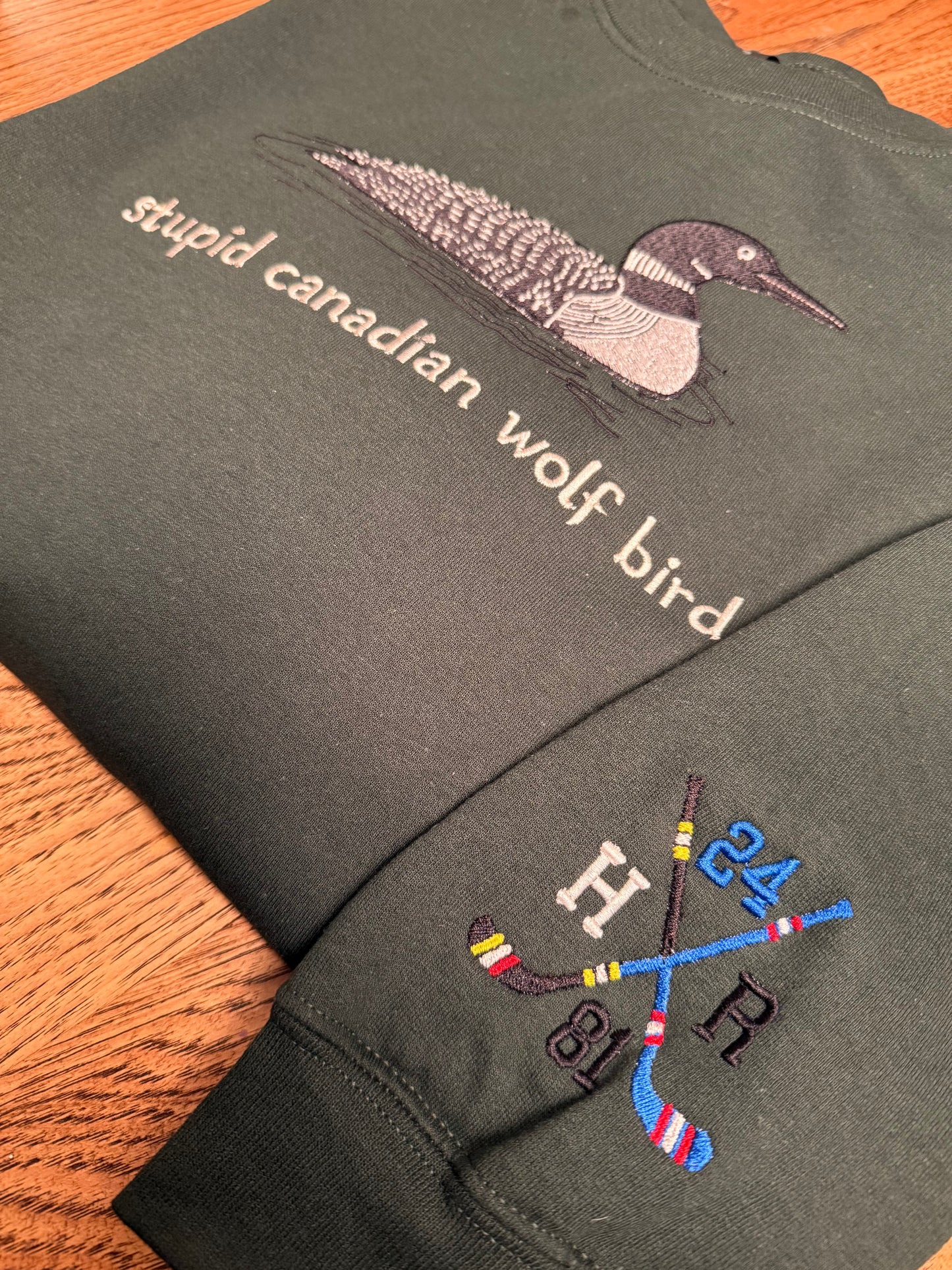 HR Stupid canadian wolf bird EMB crew