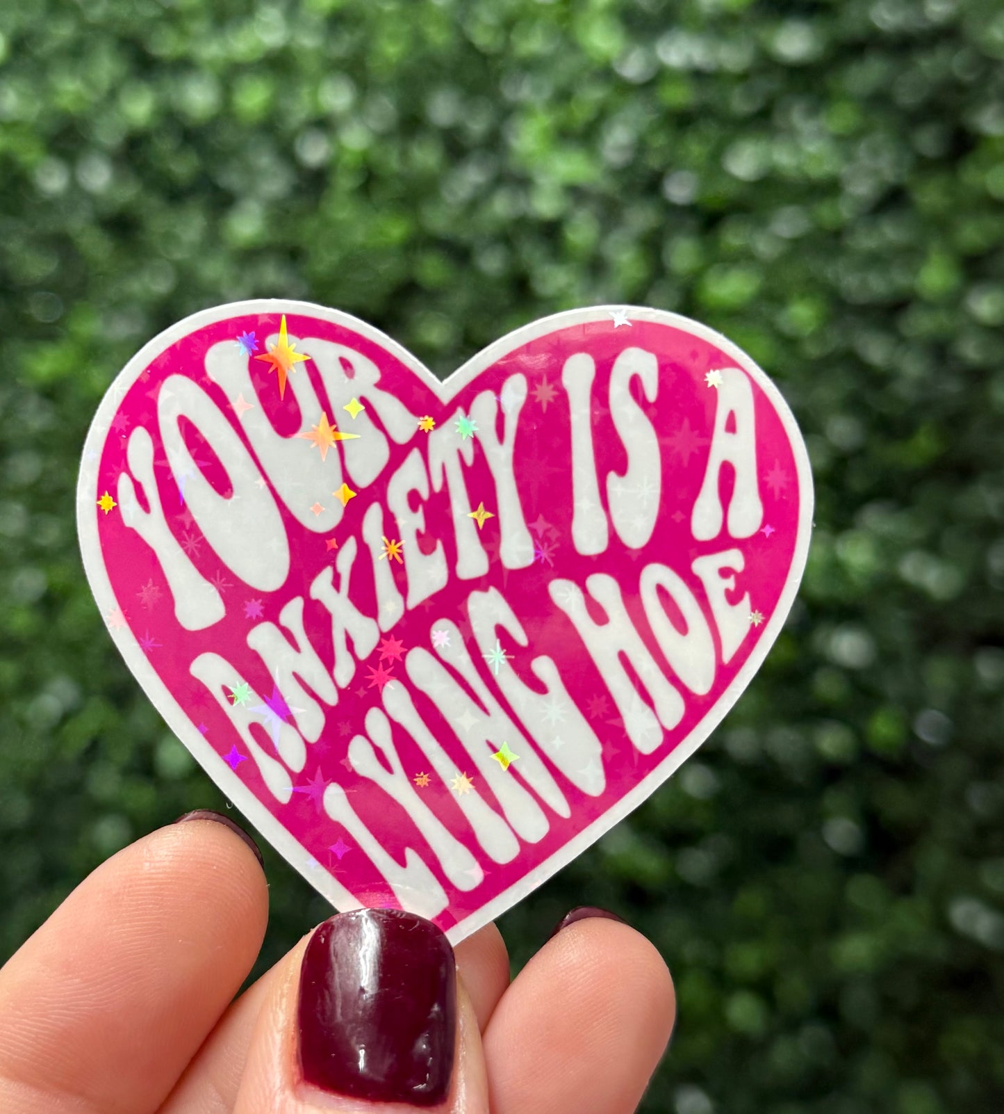 LYING HOE STICKER