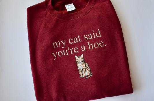 MY CAT SAID- EMB
