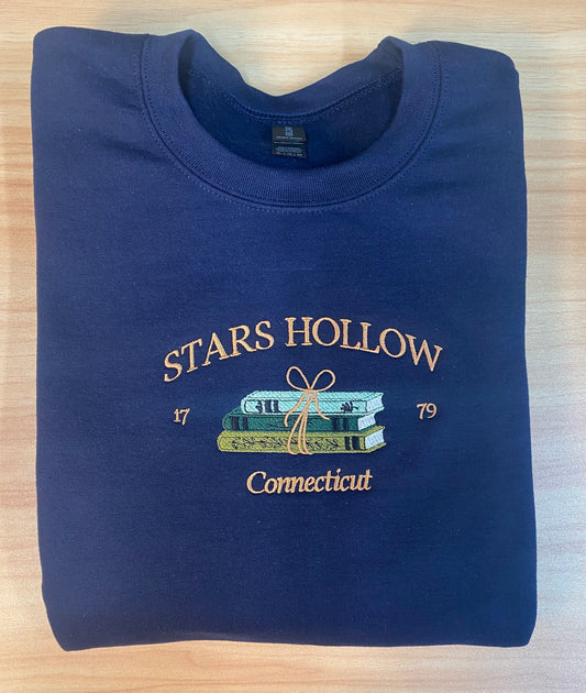 STARS HALLOW EMBROIDERED CREW