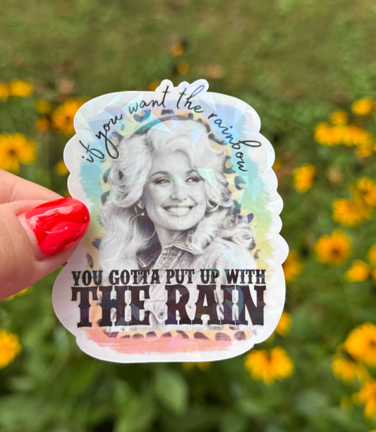 DOLLY- THE RAIN STICKER