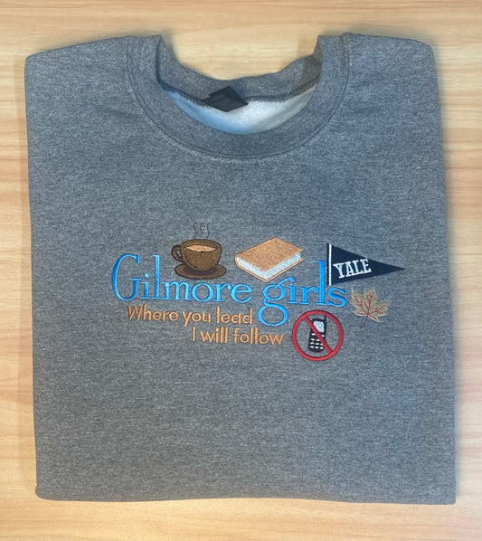 Gilmore Girls Embroidered Crew
