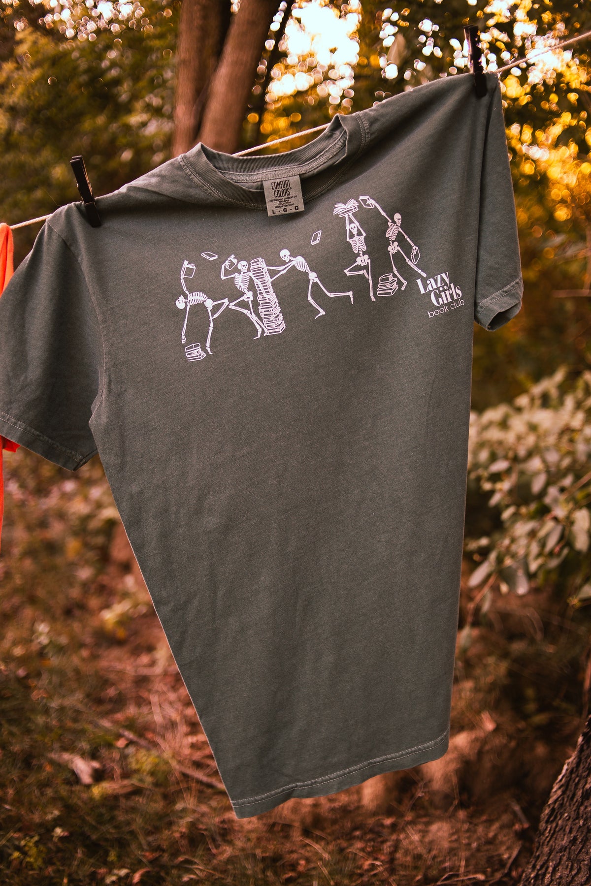 Lazy Girls Books and SKELI Tee