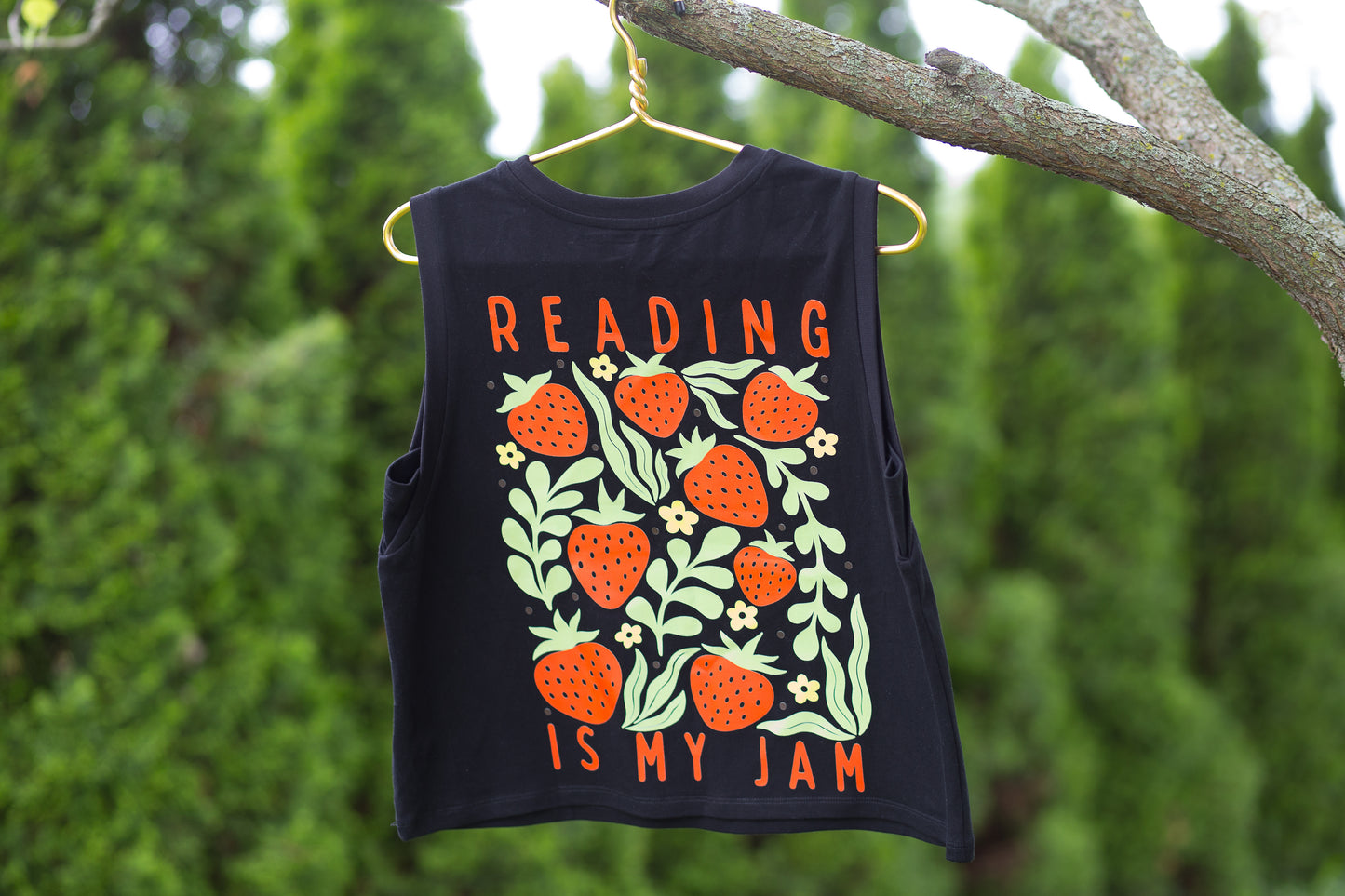 LGbc STRAWBS- Cropped Muscle Tank