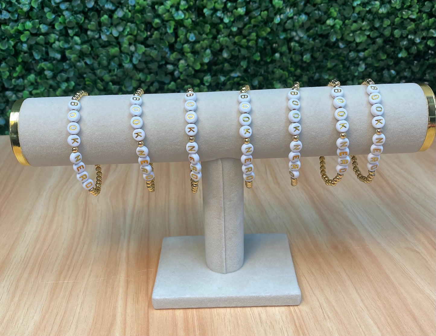 Book Nerd Bead Bracelet